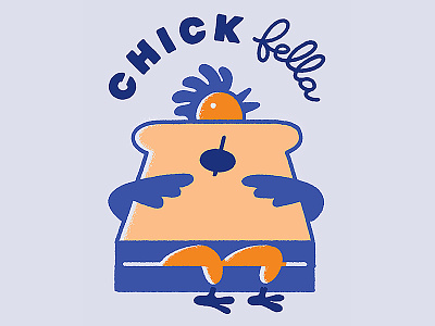 Chick Fella bread chicken food illustration sandwich