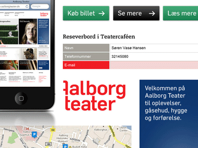 Aalborg Theater webdesign