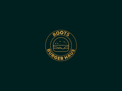 ROOTS BURGER branding burger logo burgers design flat illustration illustrator logo logo design logodesign logos logotype vector