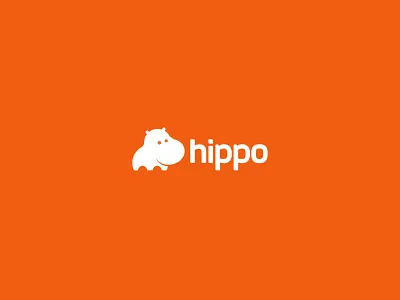 HIPPO app branding character design flat illustration illustrator logo vector