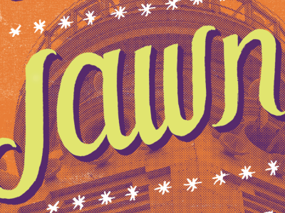 Jawn hand lettering made in philly typography