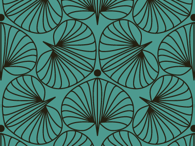 Stylized Flower in Blue