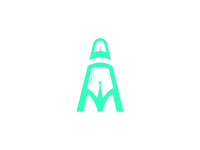 "A + Plume" Logo 2018 brand branding d design exploration graphic logo premade