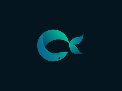 C + Fish Logo Pre-made 2018 brand branding d design exploration graphic logo premade