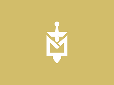 "M + Sword" Logo