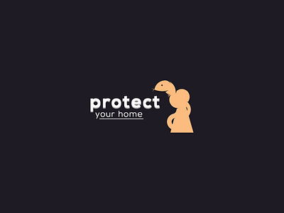 "Protectyourhome" Logo concept 2018 brand branding clean d design exploration flat graphic icon identity illustration illustrator logo minimal premade type ui vector web