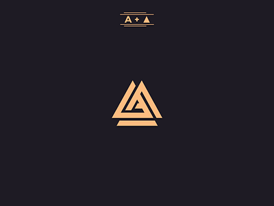 "A + Triangle" Logo premade 2018 brand branding clean d design exploration flat graphic icon identity illustration illustrator lettering logo minimal premade type vector web