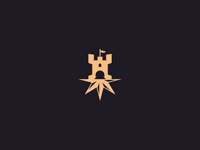 "Tower + Compass" Logo premade 2018 brand branding character clean d design exploration flat graphic icon identity illustration illustrator logo minimal premade type vector web