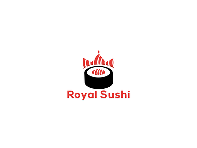 "Royal Sushi" Logo exploration 2018 brand branding clean d design exploration flat graphic icon identity illustration illustrator logo minimal premade type vector