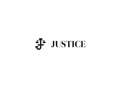 "Justice" Logo concept 2018 brand branding clean d design exploration flat graphic icon identity illustration illustrator lettering logo minimal premade type vector web