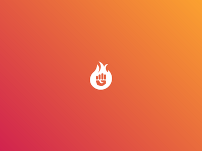 Fist On Fire Logo Concept By Matthieu H On Dribbble