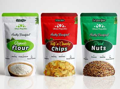 EatLocalAfrica- Ukwa Republic branding mockup packaging design photoshop product design
