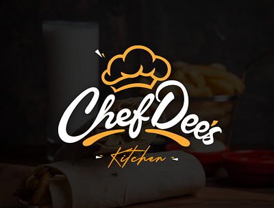 Chef Dee's Kitchen adobe brand identity branding design illustration illustrator logo minimal type typography