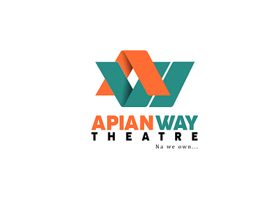 Apianway Theatre icon illustration logo typography