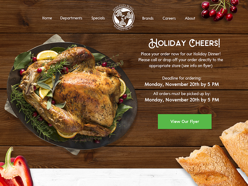 Berkeley Bowl Home Redesign design web design ui ux sketch desktop homepage