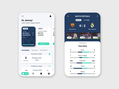 Sports Match App design figma figmadesign mobile app sports sportsapp ui ux