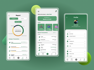 Financial Management Application android app design figma figmadesign finance finance app financial financial app illustration mobile app mobile app design ui ux