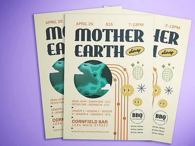 Mother Earth Flyer Template