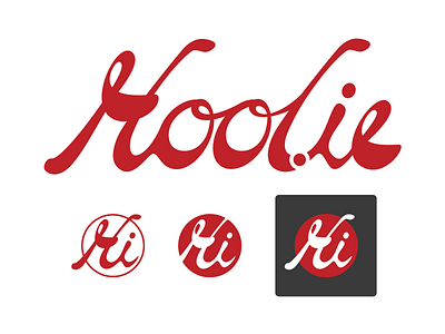 Hoolie branding icons lettering type
