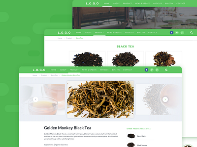 Company Profile companyprofile green organization tea ui ux