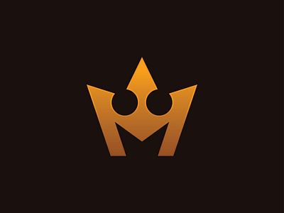 Crown Letter M Logo abstract brand identity concept crown gold golden letter letter logo design letter m letter mark monogram symbol