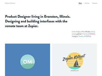 Personal Site Design Update blog portfolio projects