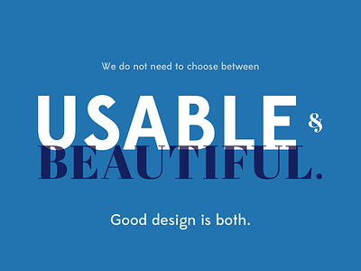 Usable + Beautiful