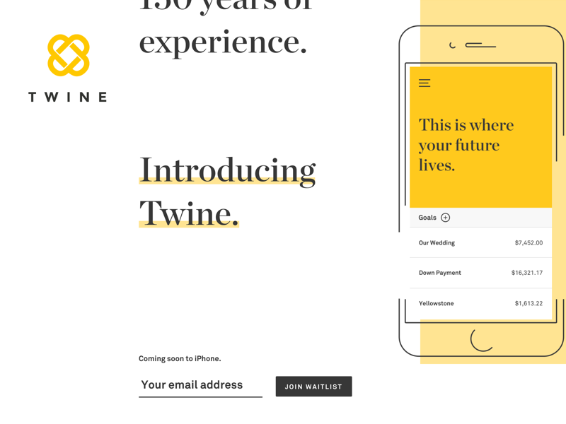 Twine Landing by Stephanie Briones for Twine on Dribbble