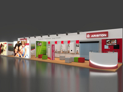 Ariston booth 3d blender booth booth design
