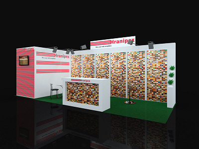 Hranipex booth design 3d blender booth booth design hranipex