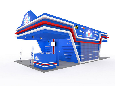 AGA Dnepr booth design 3d aga dnepr blender booth booth design