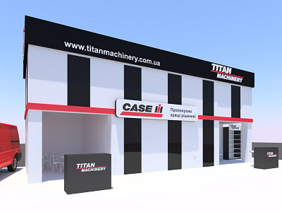 Titan Machinery booth design 3d blender booth design titan machinery