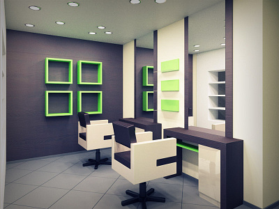 Beauty salon hair styling units in Podil spa 3d beauty salon beauty salon design blender hair styling units interior design podil spa