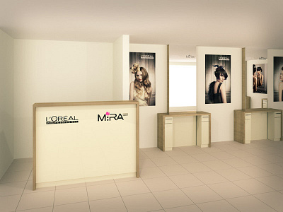 Mira beauty salon reception 3d beauty salon blender interior design reception routine