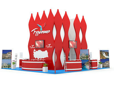 Project of exhibition stand for the Turkish Embassy