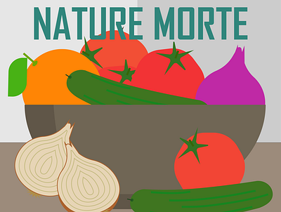 Nature Morte grocery store posters adobe illustrator art flat design illustration poster