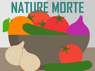 Nature Morte grocery store posters adobe illustrator art flat design illustration poster
