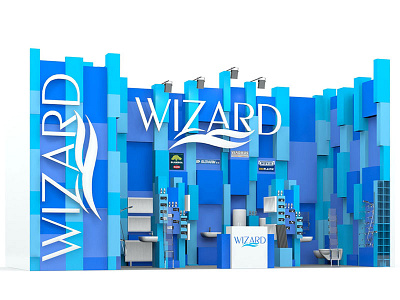 Wizard booth design 3d 3ds max booth booth design wizard