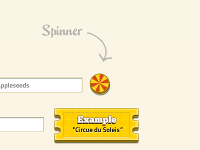 Wheel Of Fortune Spinner ajax check animated gif carnival fun form loading spinner validation