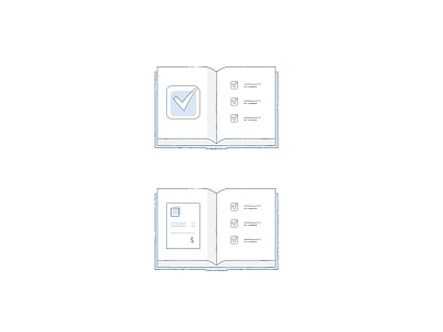 Eligible Quickstart Guide Icons book guide icons illustration
