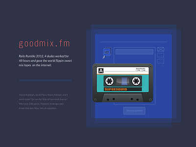 Throwback To Goodmix Fm blueprint cassette goodmix rails rumble throwback