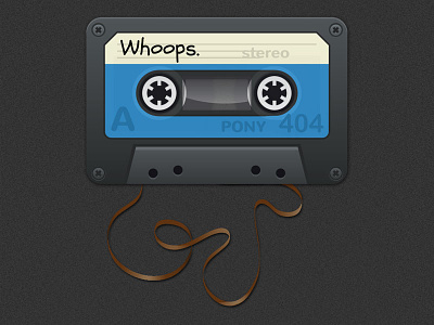 Goodmix.Fm 404 Cassette 404 page image cassette goodmix magnify mixtapes music railsrumble