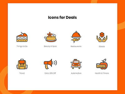 Deals Icons icon illustration ui website