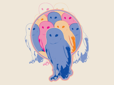 The Nights Eyes art artist band tee creepy design designer music owl owls