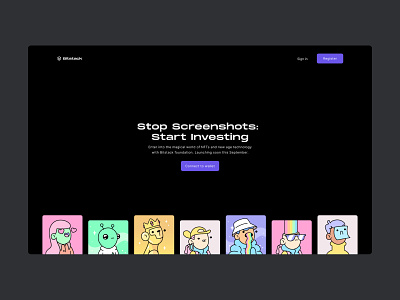 Bitstack Foundation blackui landing page nft nonfungibletokens web3