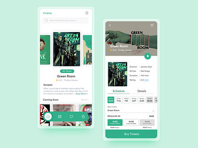 Ciniplay book movies book tickets booking design film booking film streaming mobile app movie ticket booking movie ticket booking app movietickets ui