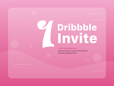 1 Dribbble Invite Giveaway!