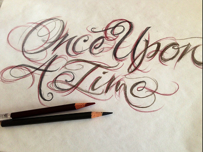 Once Upon a Sketch brush elegant lettering script