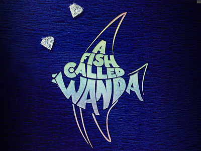 A Fish Called Wanda diamond fish icon lettering logo movie