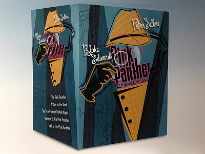 Pink Panther Boxset graphic illustration packaging pink panther retro vintage